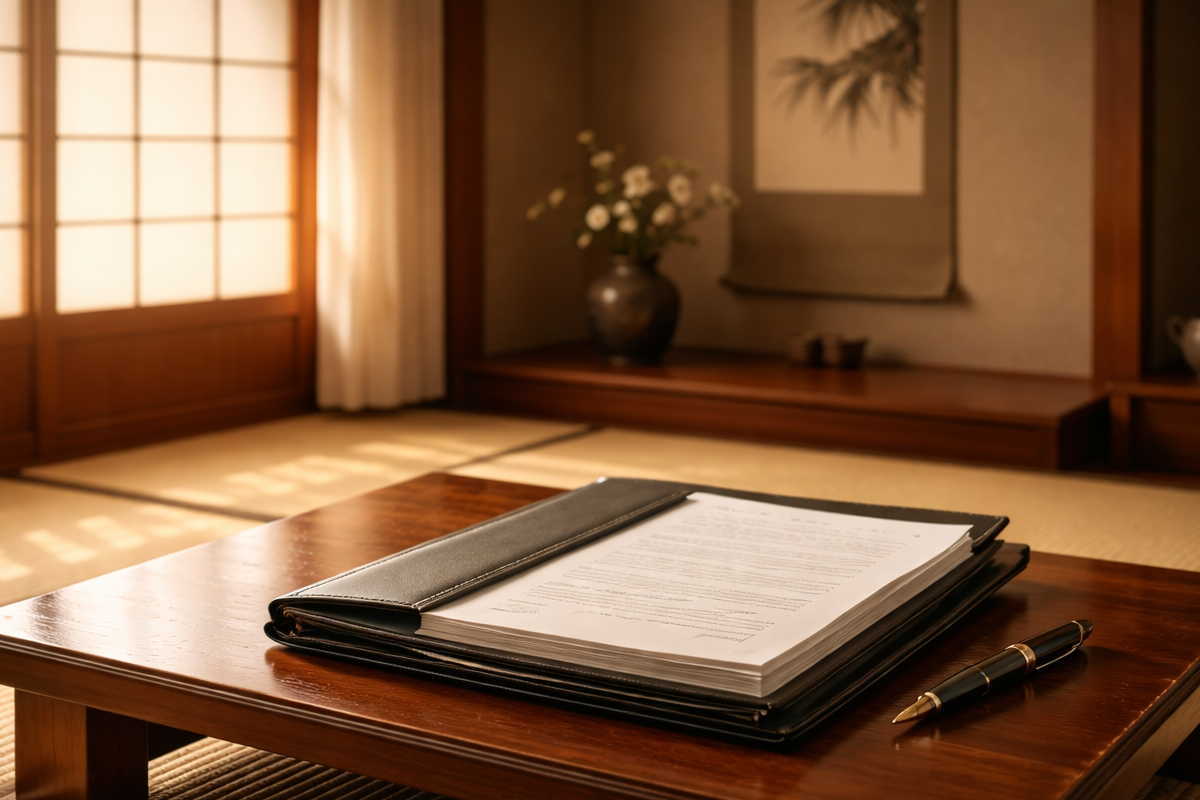 役所の手続き書類のイメージ