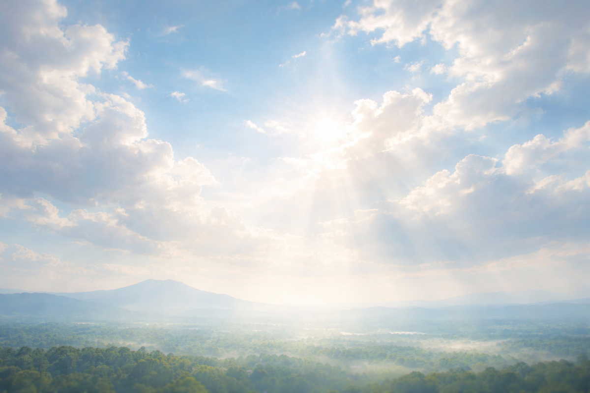 空へと続く静かな景色のイメージ